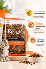 Reflex Tavuklu Yavru Kedi Maması 1 Kg – Yeni Zipli Paket
