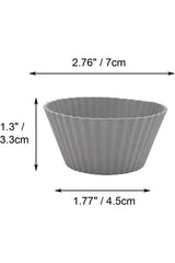 VENADORA Silikon Muffin Kek Kalıbı Yapışmaz 6 Adet Gri - 2