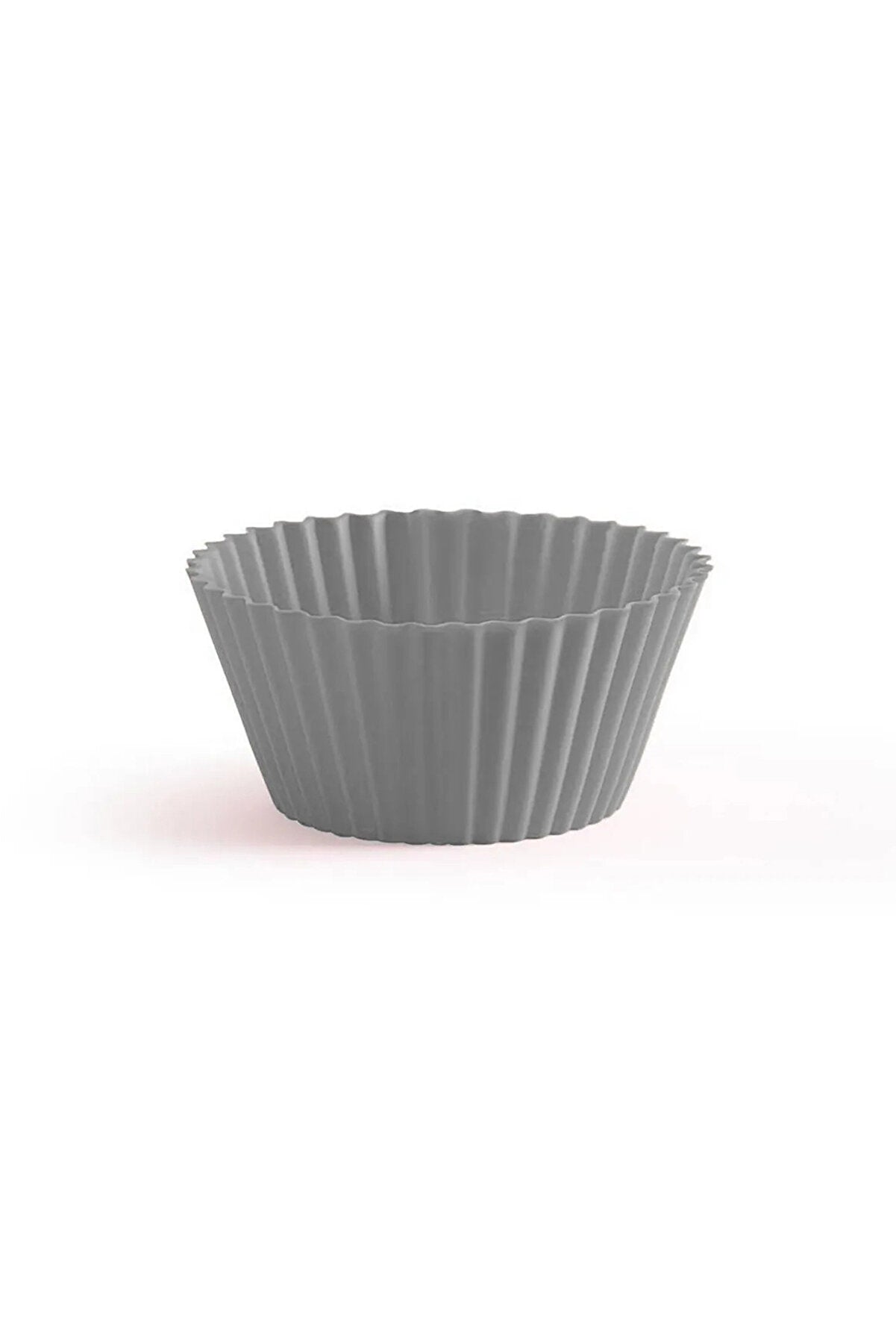 VENADORA Silikon Muffin Kek Kalıbı Yapışmaz 6 Adet Gri - 1