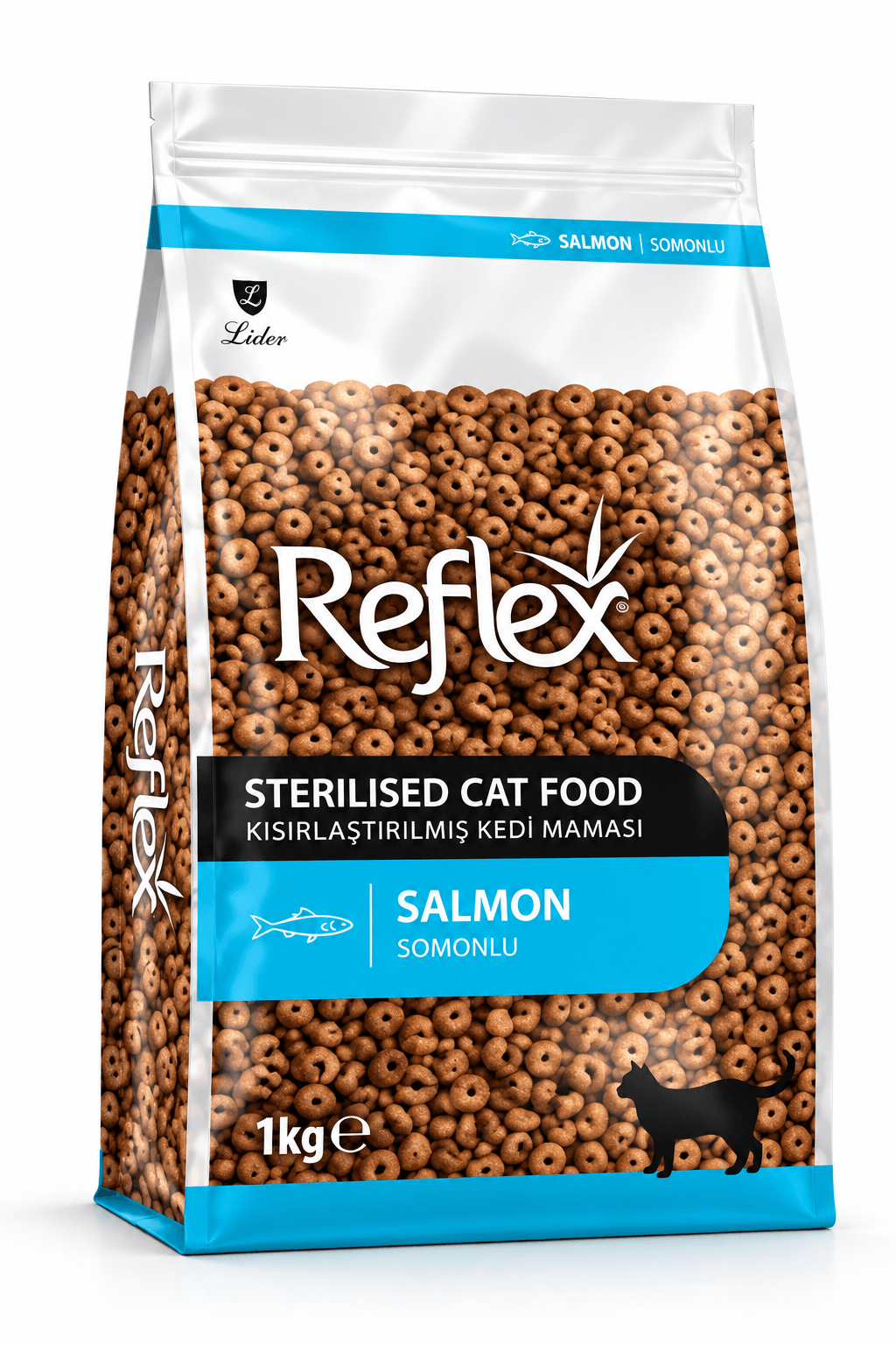 Reflex Somonlu ve Pirinçli Kısırlaştırılmış Kedi Maması 1 Kg – Yeni Zipli Paket