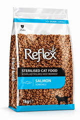 Reflex Somonlu ve Pirinçli Kısırlaştırılmış Kedi Maması 1 Kg – Yeni Zipli Paket