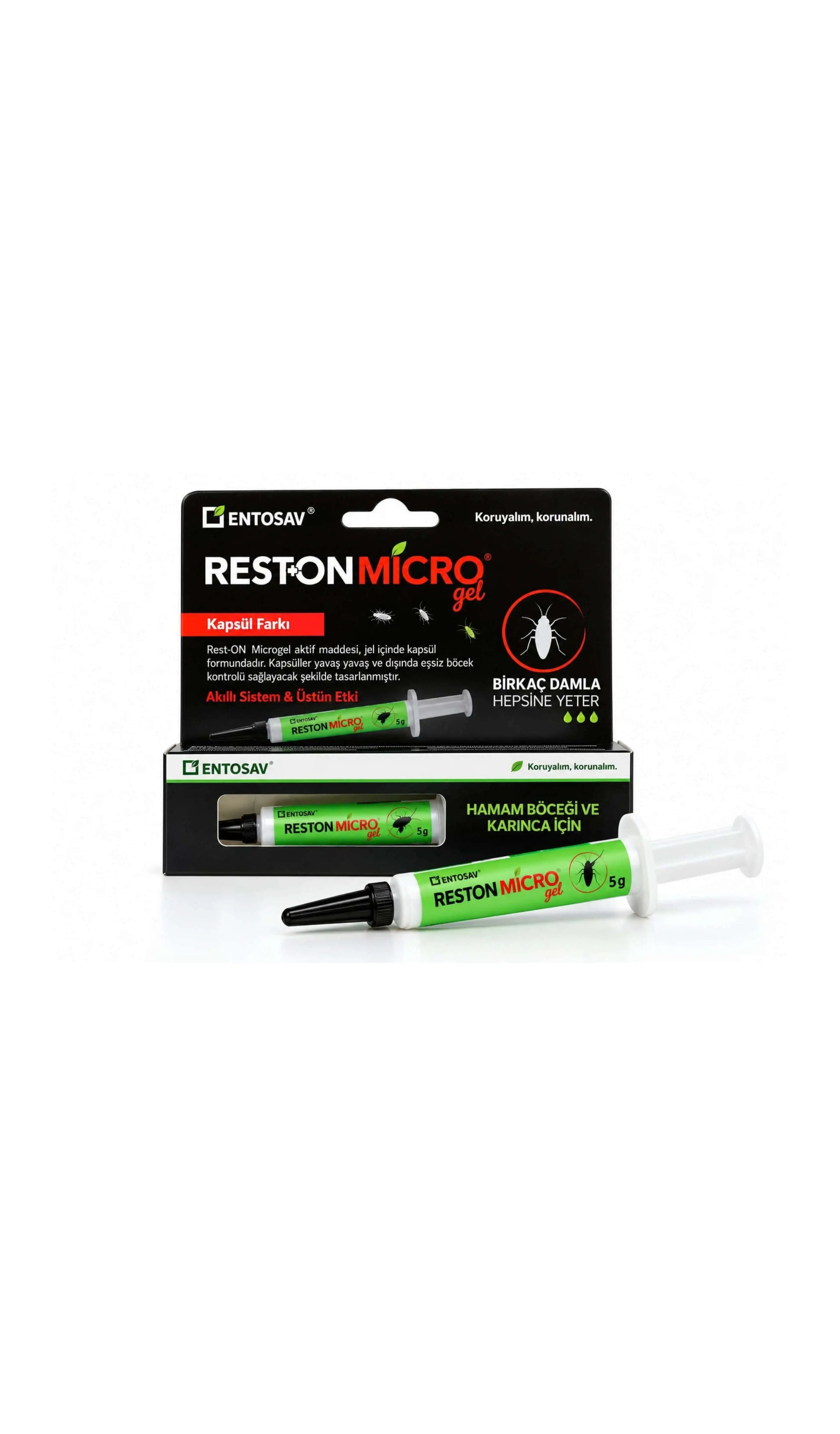 Entosav Rest On Micro Gel Hamamböceği Jeli 5 Gr