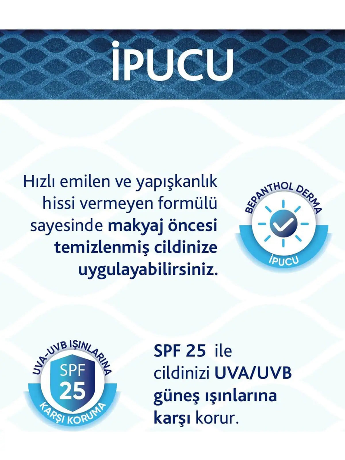 Bepanthol Derma Nemlendirici ve Besleyici SPF25 Yüz Bakım Kremi 50 Ml