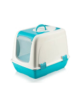 Bofe Küçük Kapalı Kedi Tuvaleti Mavi