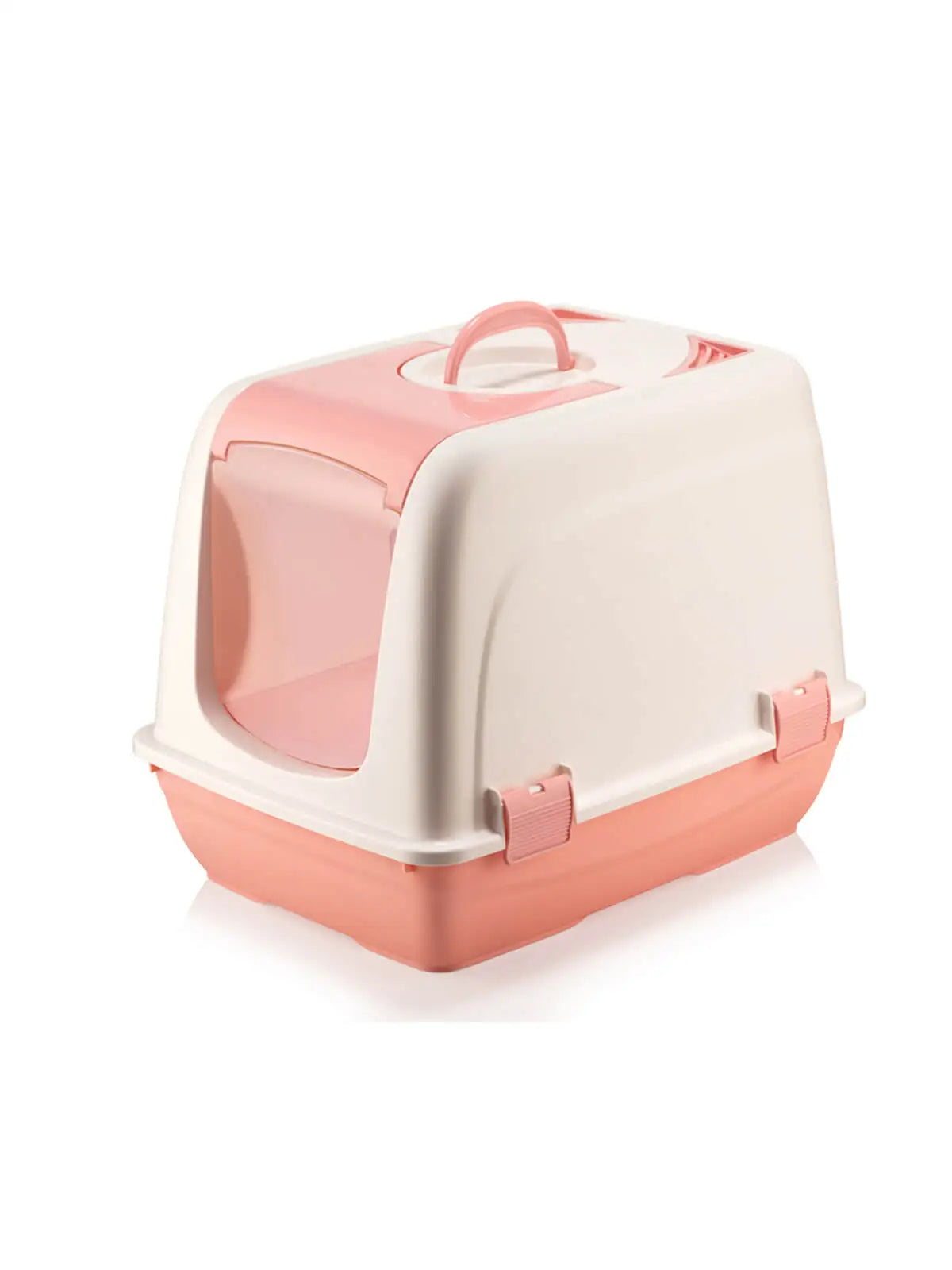 Bofe Küçük Kapalı Kedi Tuvaleti Pembe