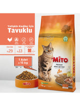 Mito Tavuklu Yetişkin Kedi Maması 15 Kg