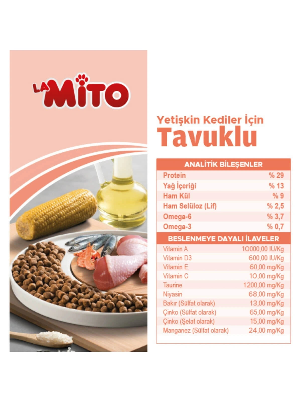 Mito Tavuklu Yetişkin Kedi Maması 15 Kg
