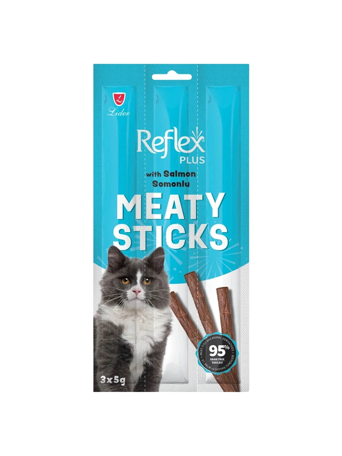 Reflex Plus Meaty Sticks Somonlu Kedi Ödül Çubuğu 3x5 Gr