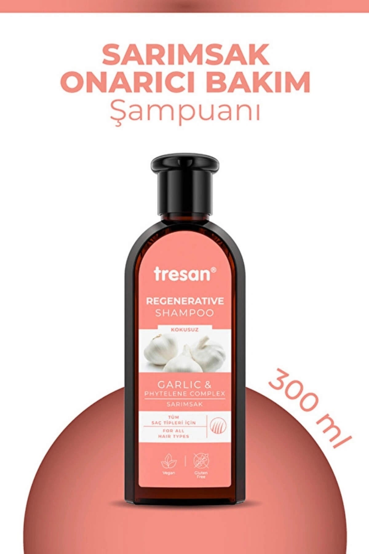 Tresan Sarımsak Onarıcı Bakım Şampuanı 300 Ml