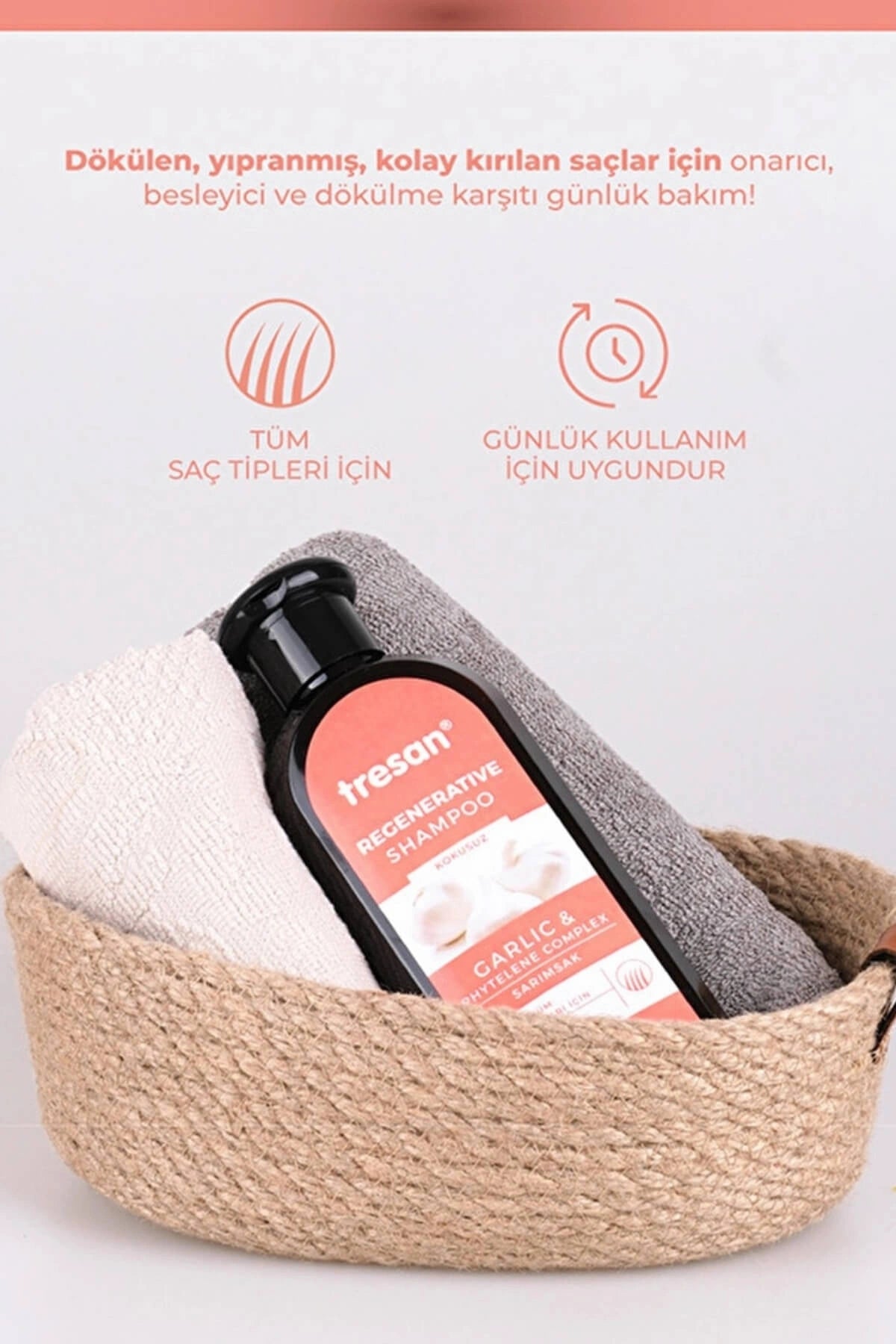 Tresan Sarımsak Onarıcı Bakım Şampuanı 300 Ml