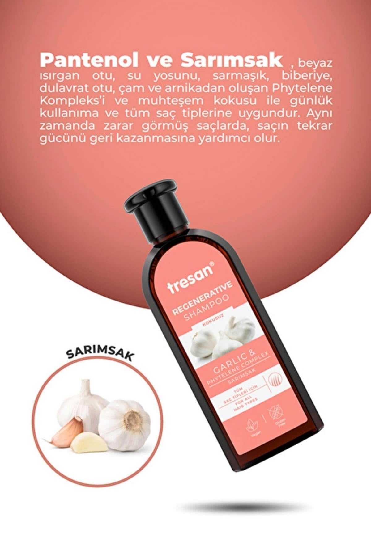 Tresan Sarımsak Onarıcı Bakım Şampuanı 300 Ml