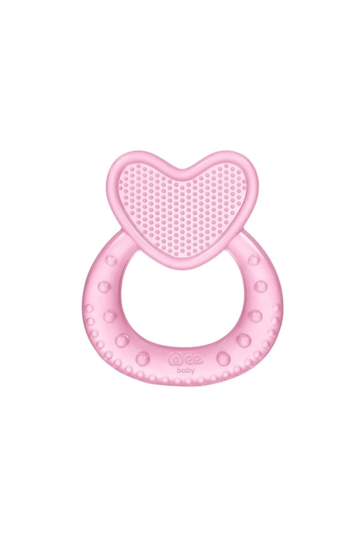 Wee Baby Kalpli Silikon Diş Kaşıyıcı Pembe