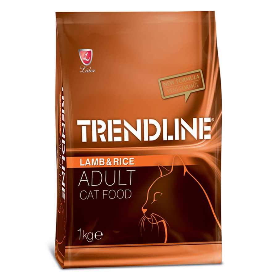 Trendline Kuzu Etli &amp; Pirinçli Yetişkin Kedi Maması 1 kg 15.25 TL + KDV